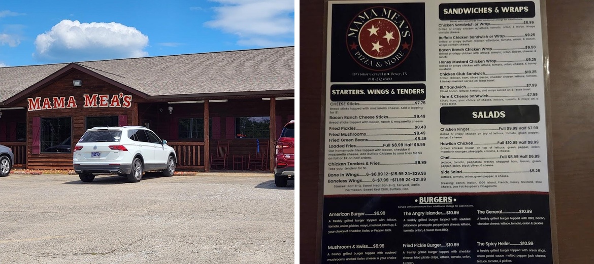 Mama Mea's Pizza & More Menu