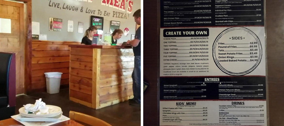 Mama Mea's Pizza & More Menu