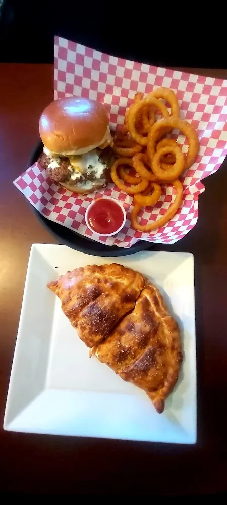 Fried Pickle Burger & Stromboli