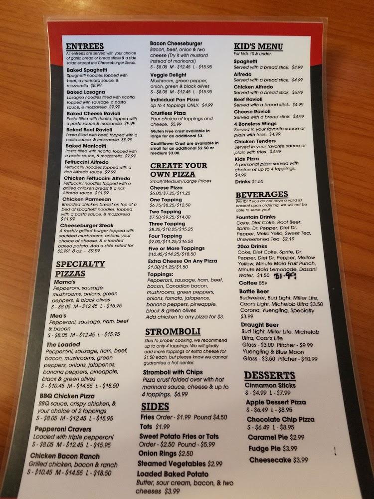 Mama Mea's Pizza & More Menu image 4