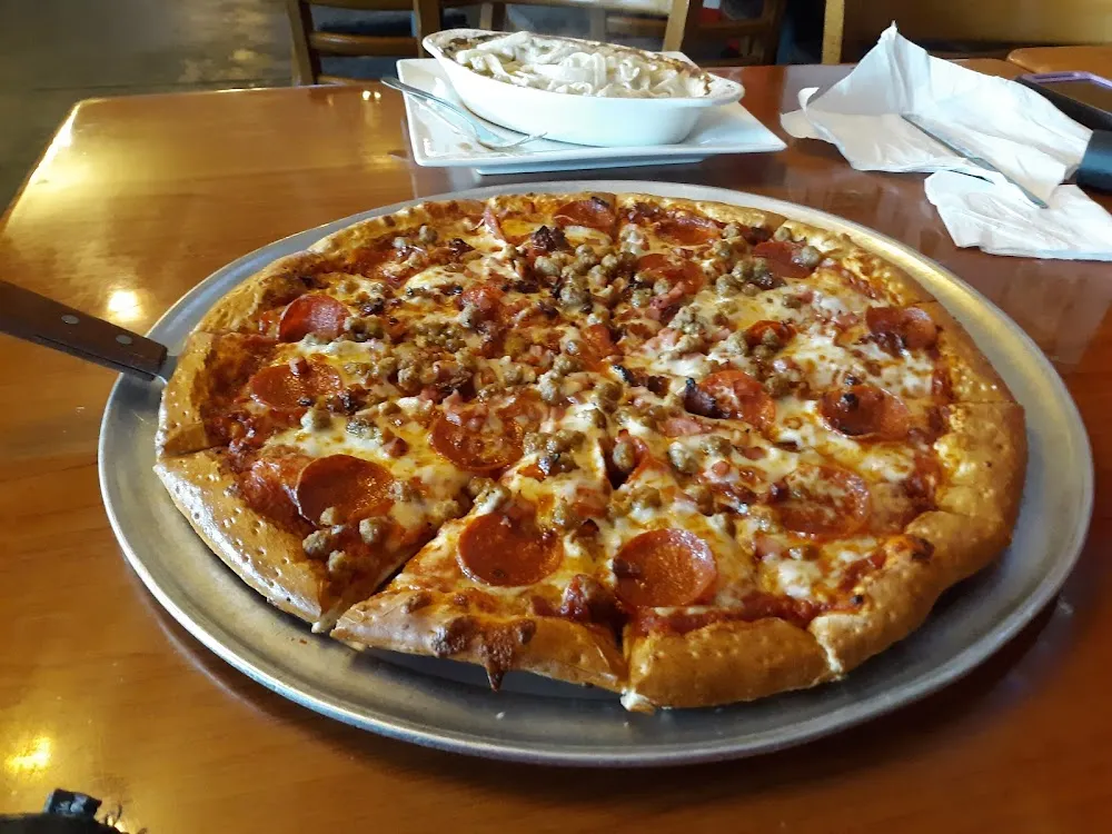 Sausage and Pepperoni Pizza